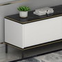 Hanah Home Soporte de TV Blanco con Estantes